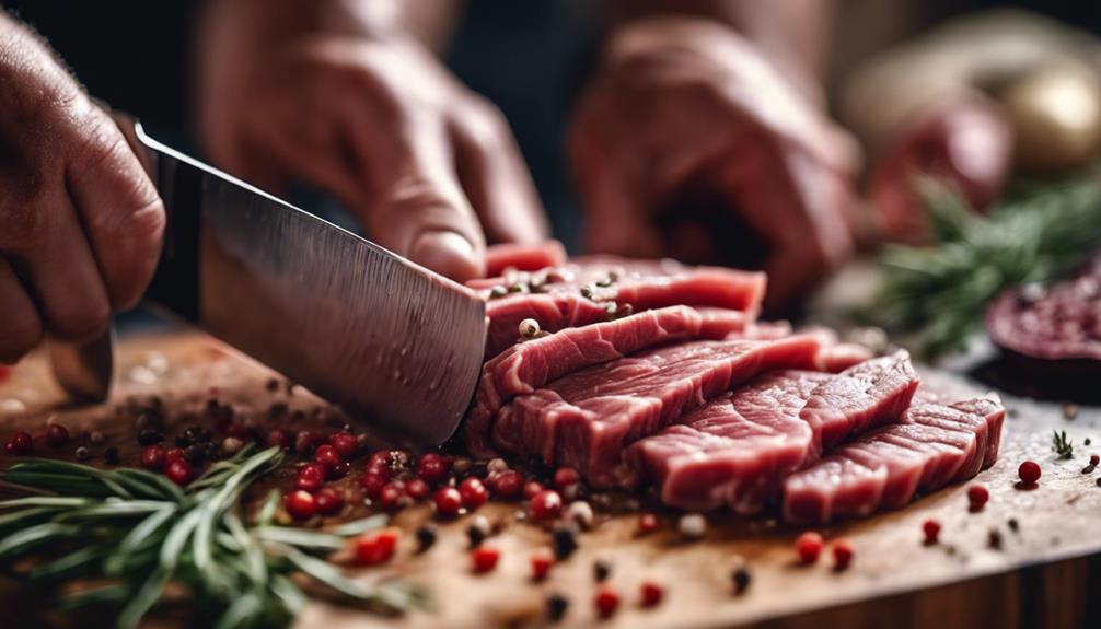 savoring every tender bite