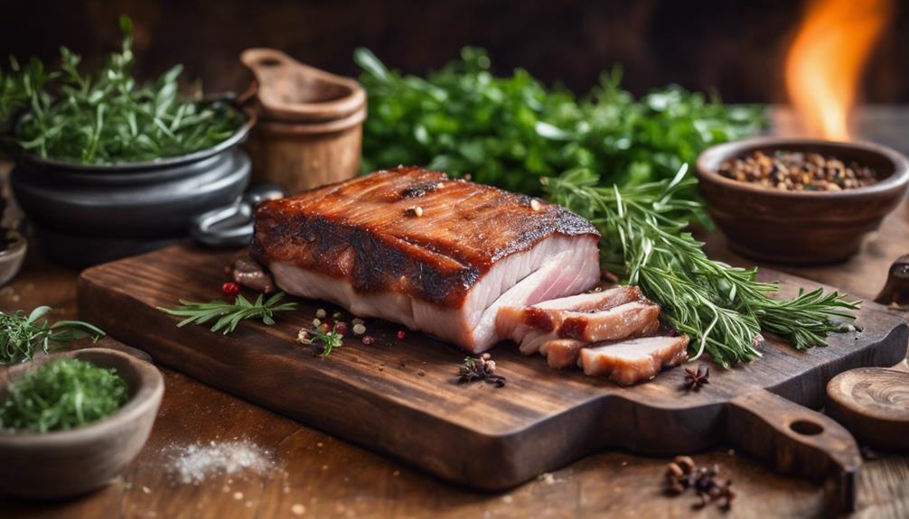 cooking pork belly dish