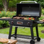 outdoor cooking on deck